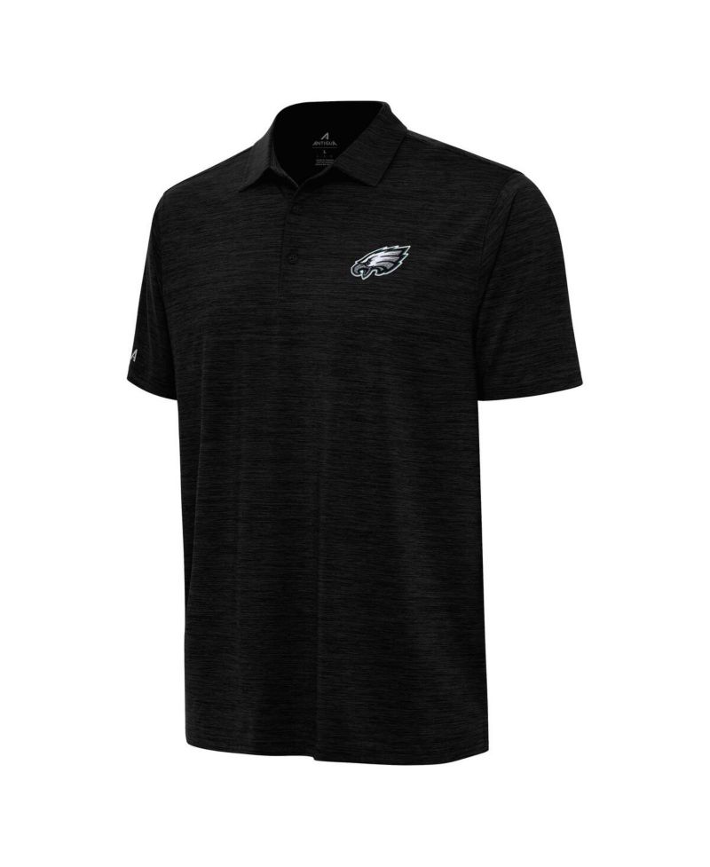 Men's Heather Black Philadelphia Eagles Layout Polo Shirt