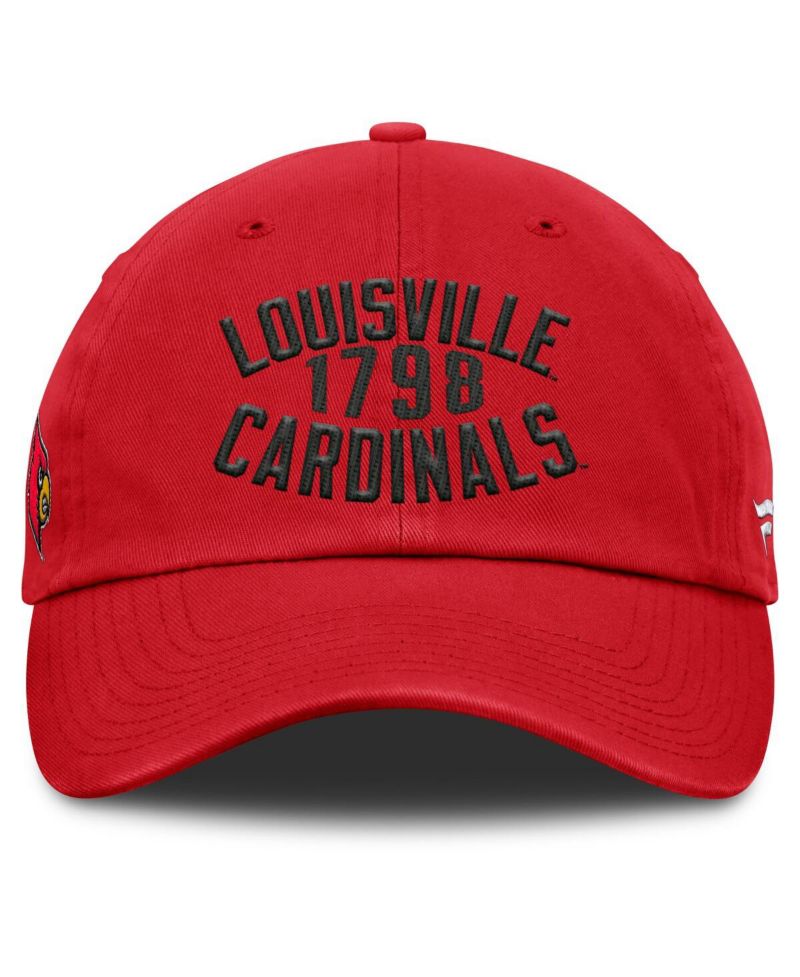 Men's Red Louisville Cardinals Archer Adjustable Hat