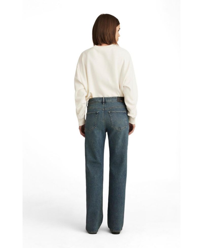 Women's Taylor High Rise Straight Leg In Mid Used Gold Premium