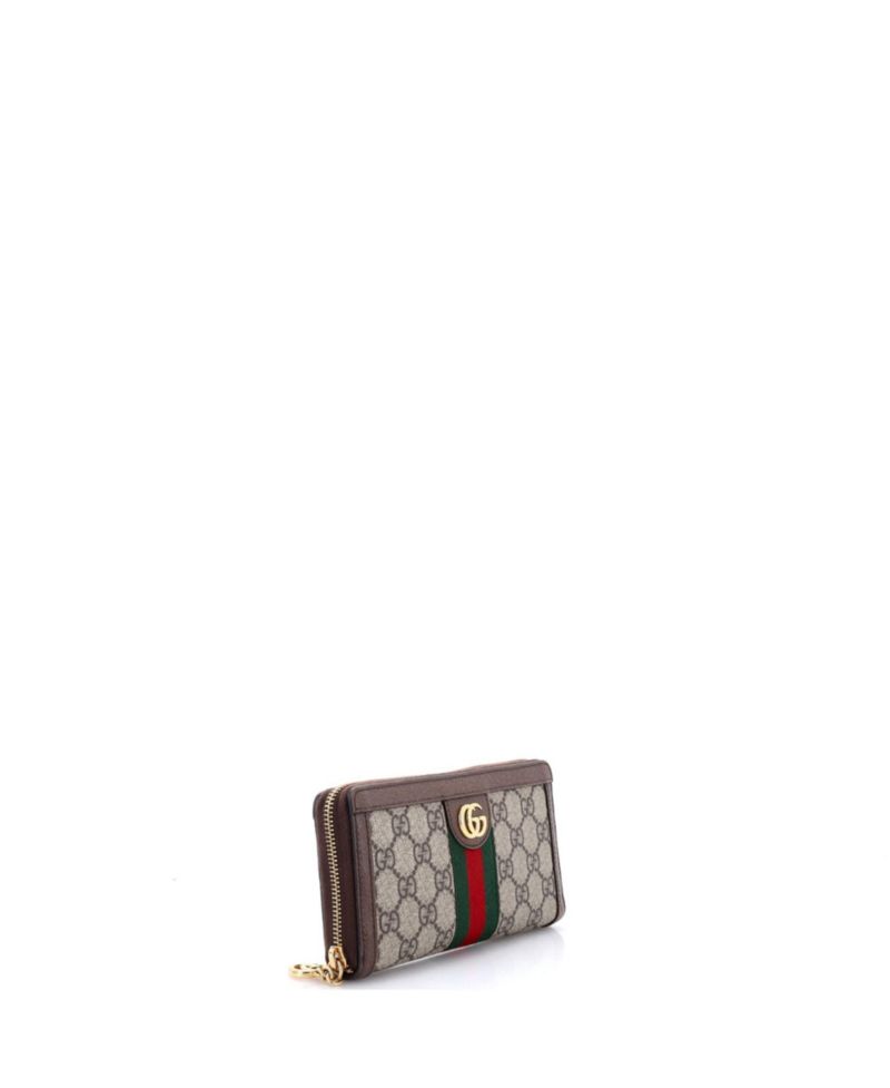 Ophidia Zip Around Wallet GG Coated Canvas
