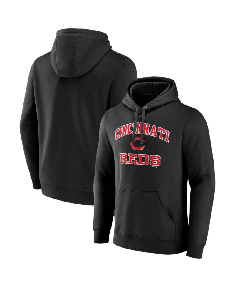 Men's Black Cincinnati Reds Heart & Soul Hoodie