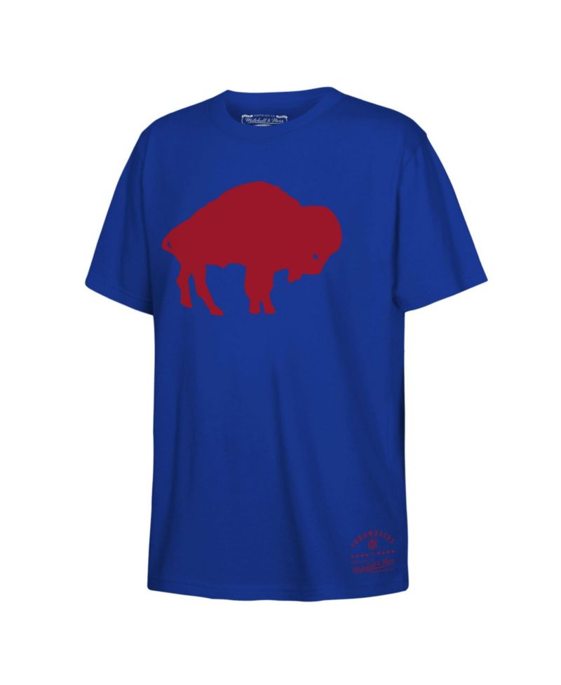 Big Boys and Girls Royal Buffalo Bills Retro Logo T-Shirt