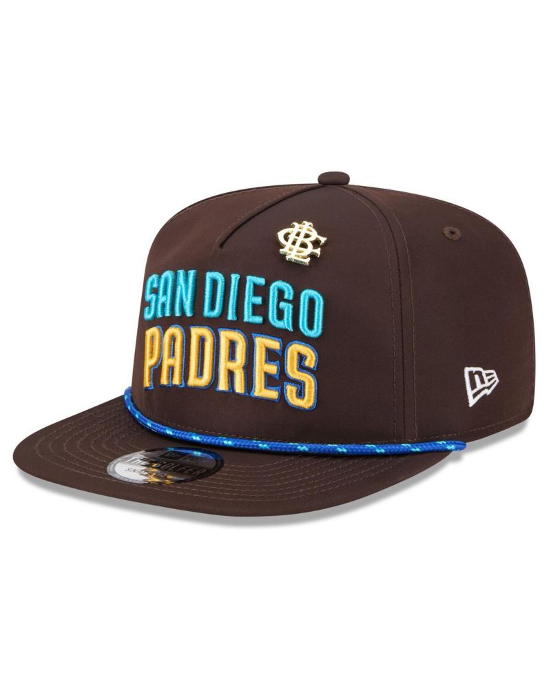 Men's Brown San Diego Padres 2025 Big League Chew Golfer Snapback Hat