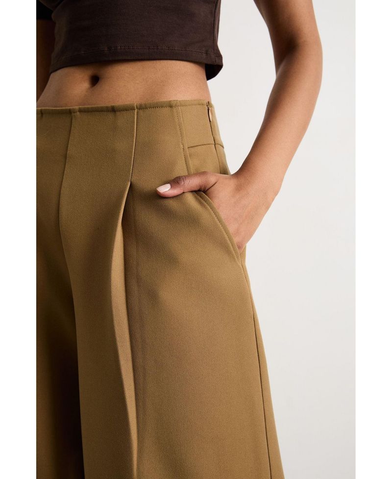 Women's Premium Wide Leg Tailored Trousers