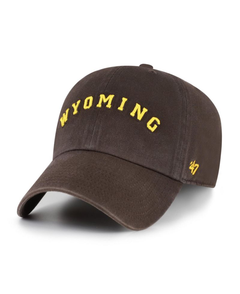 Men's '47 Brown Wyoming Cowboys Vault Clean Up Adjustable Hat