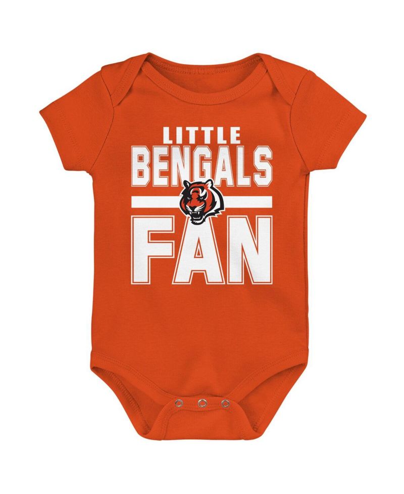 Newborn 3-Piece Cincinnati Bengals Little Tike Bodysuit Set