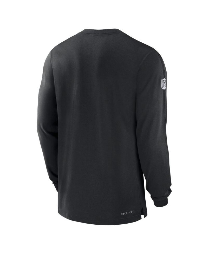 Men's Black New York Jets Sideline Player Performance Long Sleeve T-Shirt