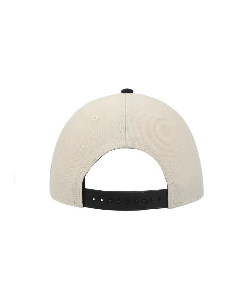Men's Empire White and Black A-Frame Snapback Hat