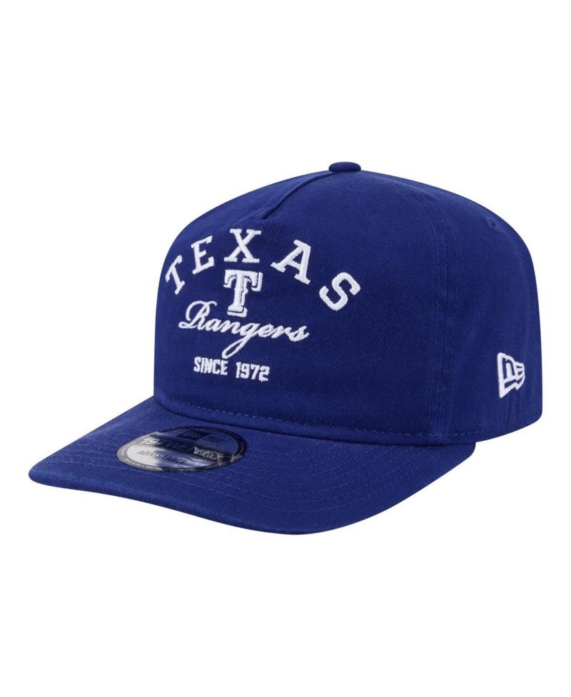Men's Royal Texas Rangers Stacked 19TWENTY Adjustable Hat