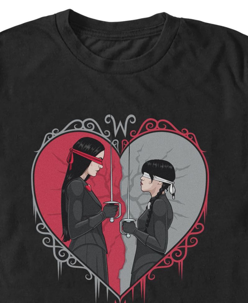 Men's Wednesday Addams Face to Face T-Shirt