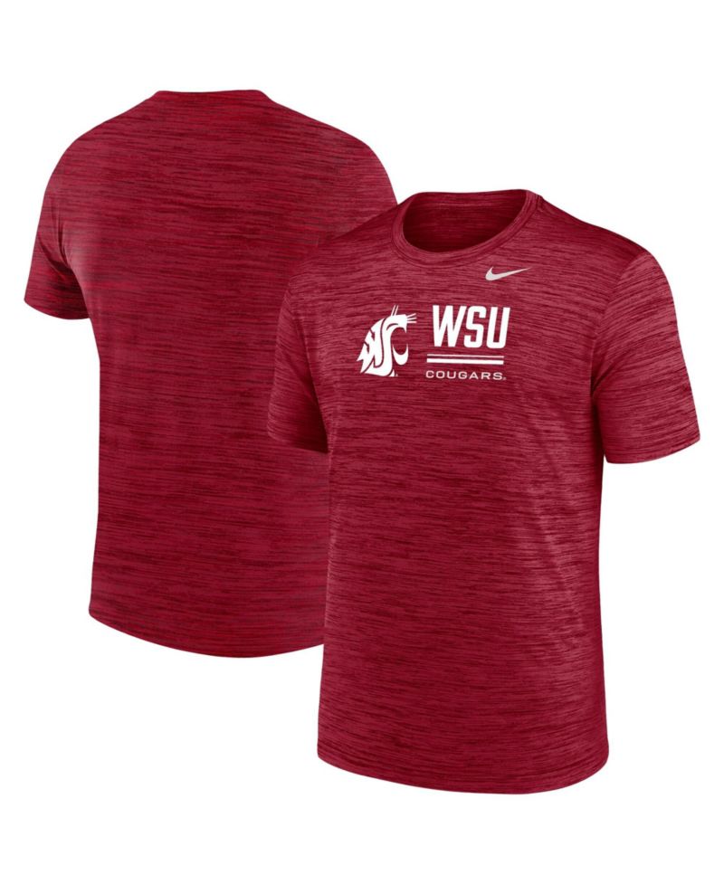 Men's Crimson Washington State Cougars Velocity Dri-FIT T-Shirt