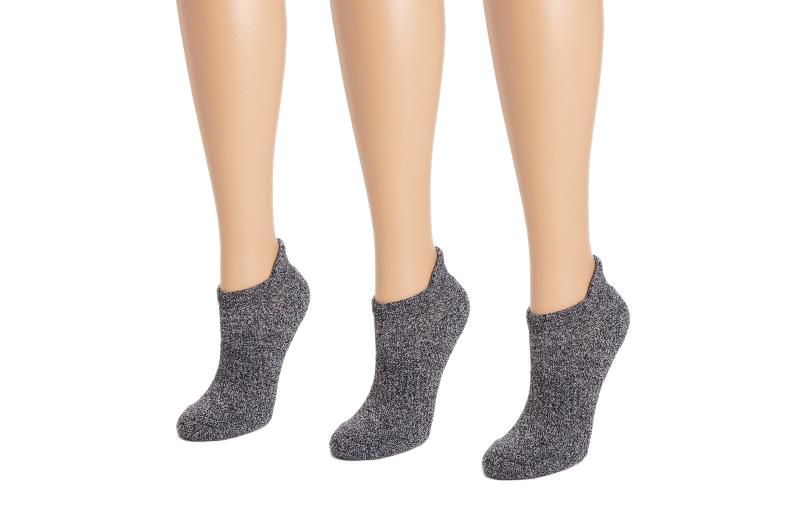 Women's 3 Pack Nylon Compression Ankle Socks, One