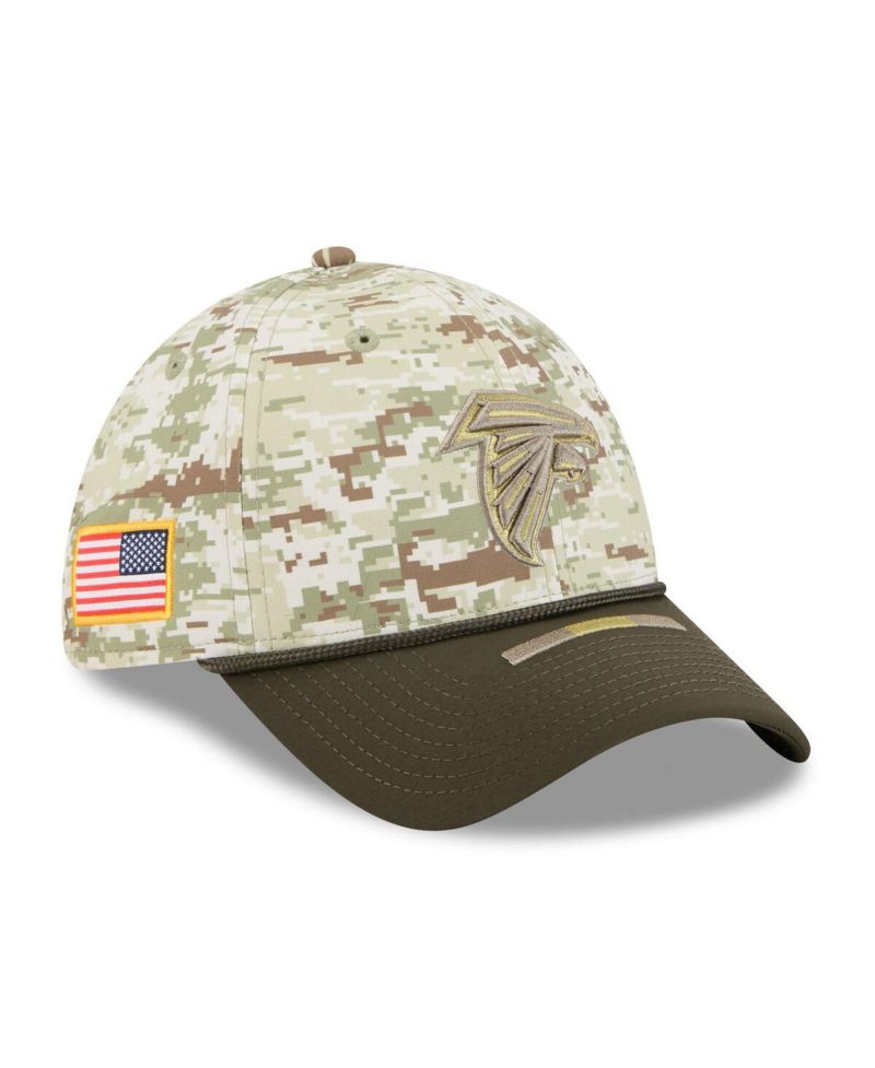 Men's Camo/Dark Green Atlanta Falcons 2025 Salute to Service 39THIRTY Flex Hat