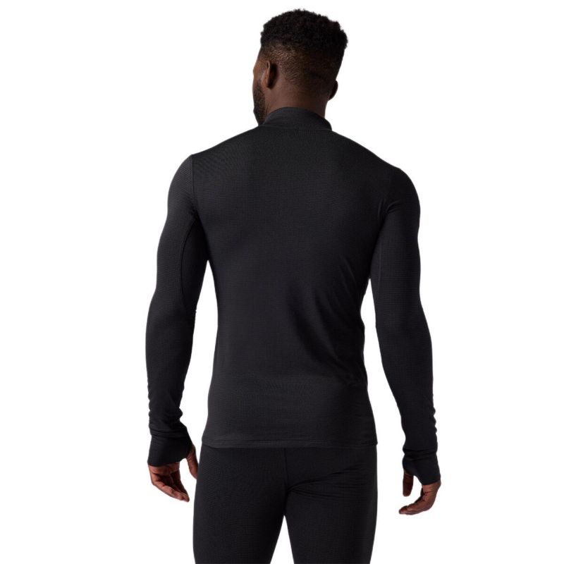 Men's Pines Microgrid Ultra-Lt Baselayer 1/4-Zip Top Lightweight Long Underwear Tops