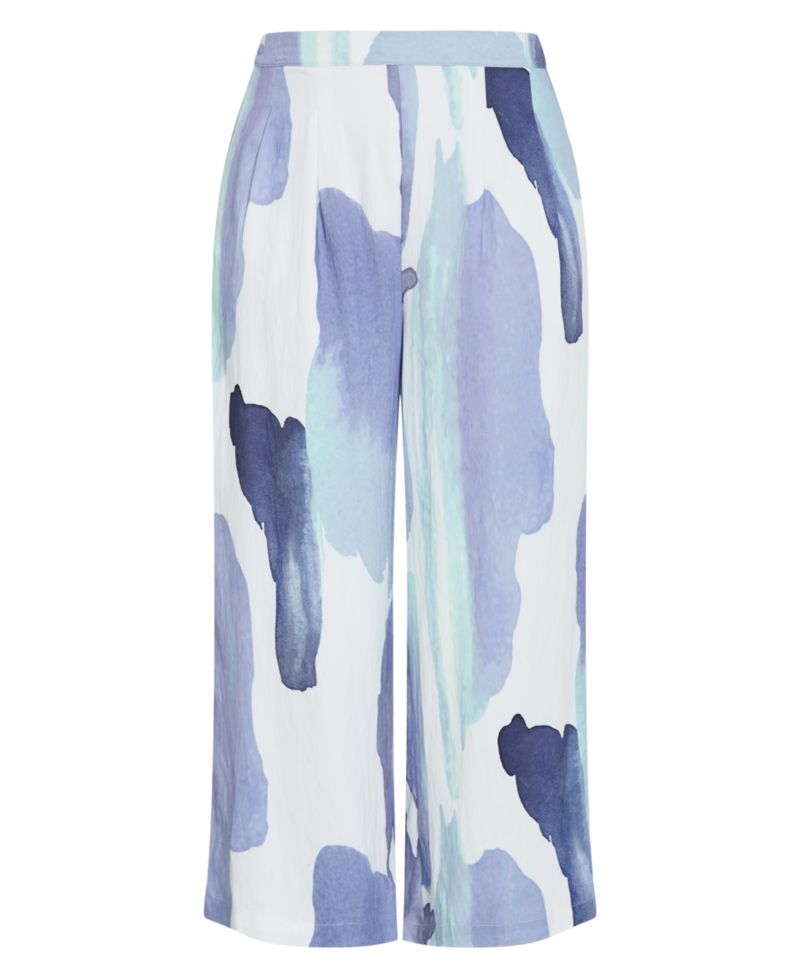 Plus Size Surface Level Print Pant