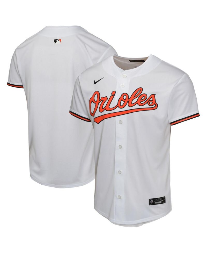 Big Boys and Girls White Baltimore Orioles Home Game Jersey