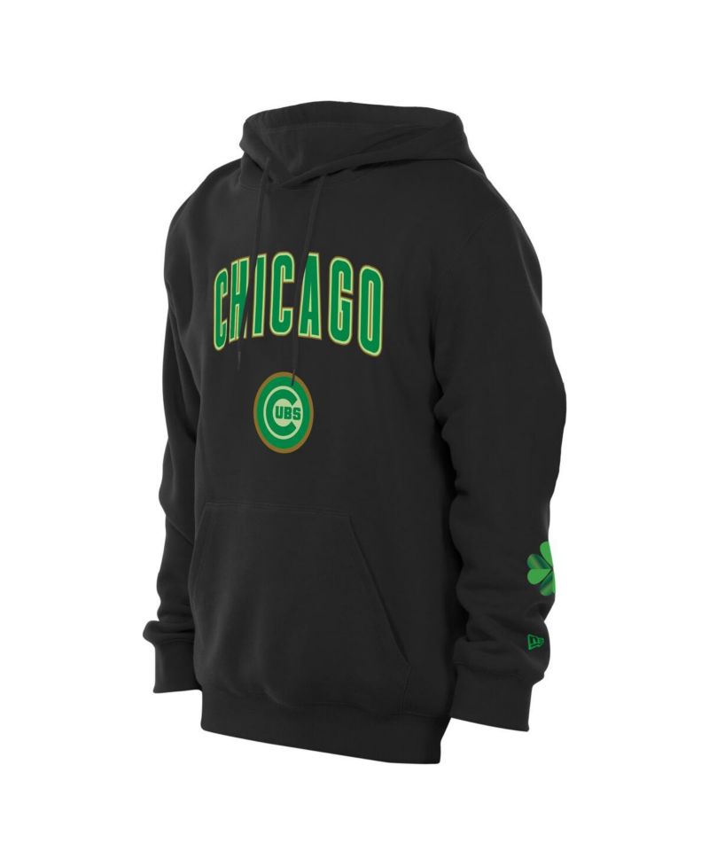 Men's Black Chicago Cubs 2026 St. Patrick's Day Fleece Hoodie