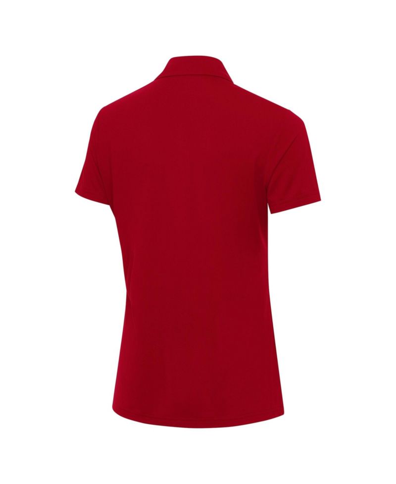Women's Red New York Yankees Independence Day Patriotic Logo Era Polo