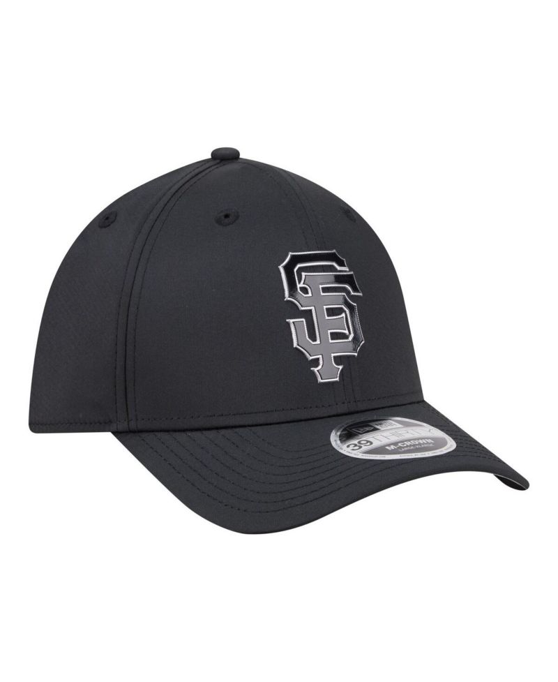 Men's Black San Francisco Giants Metallic 39THIRTY M-Crown Flex Hat