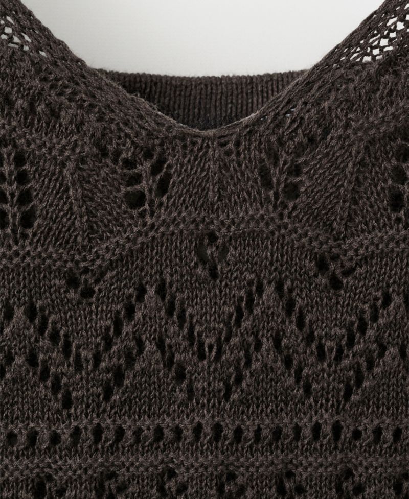 Women's Scalloped Hem Crocheted Dress