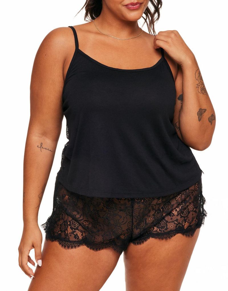 Plus Size Regin Cami and Shorts Set Lingerie