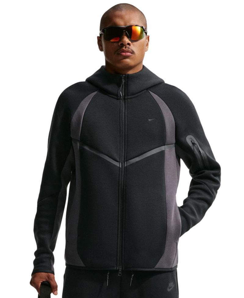 Men's Tech Color-Block Full-Zip Fleece Sweatshirt
