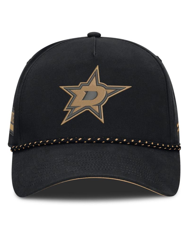 Men's Black Dallas Stars Military Appreciation Authentic Pro A-Frame Adjustable Hat