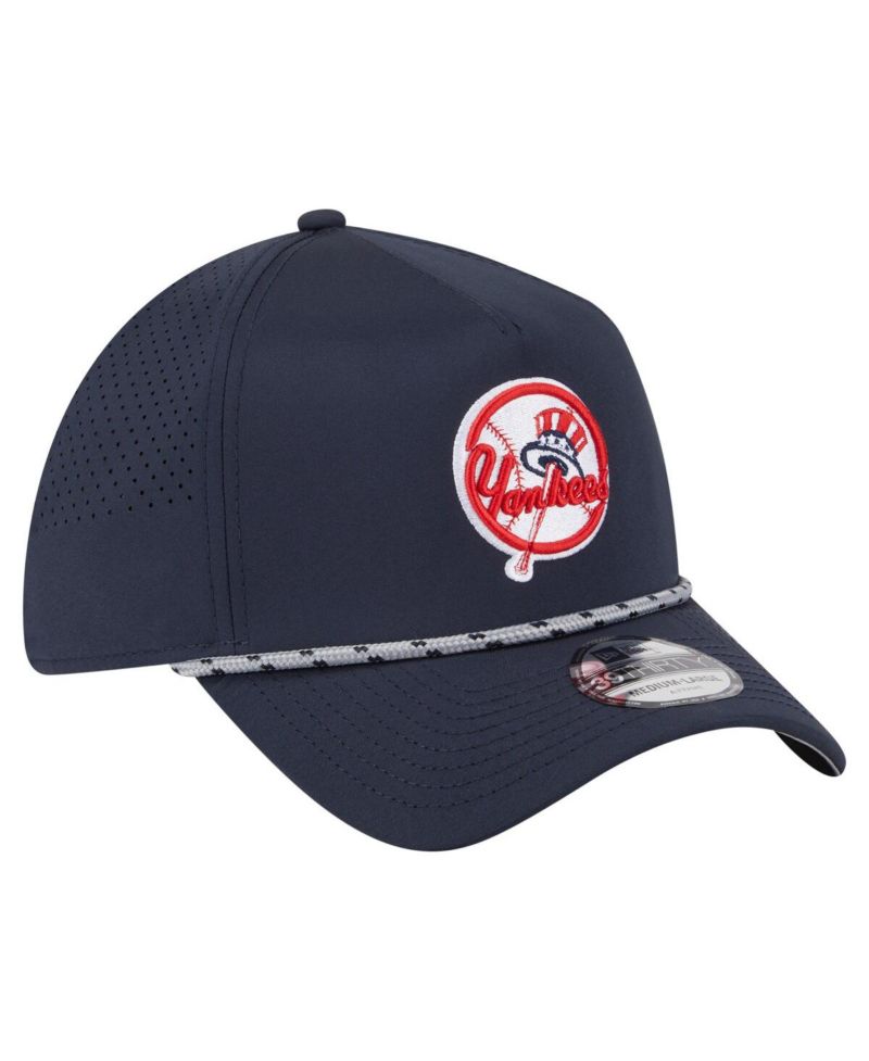 Men's Navy New York Yankees 39THIRTY A-Frame Perforated Flex Hat