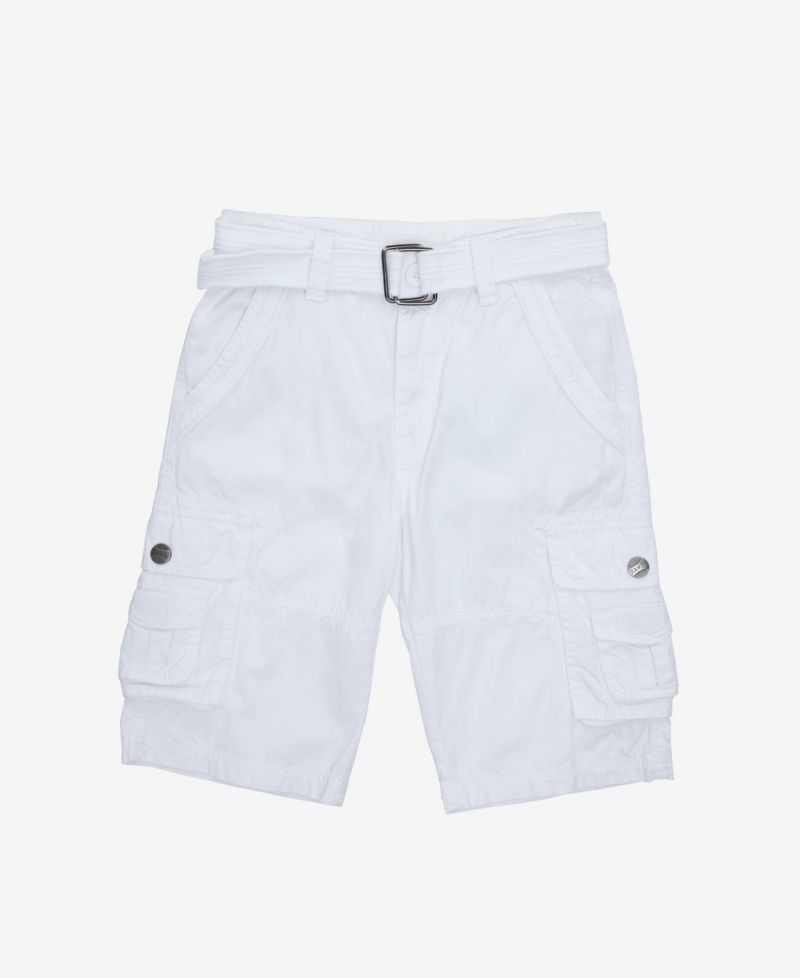 Big Boys Belted Twill Cargo Shorts