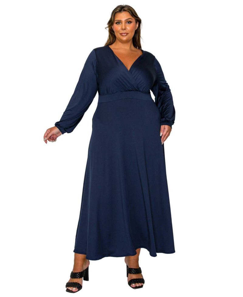 Plus Size Sophia Surplice Dress