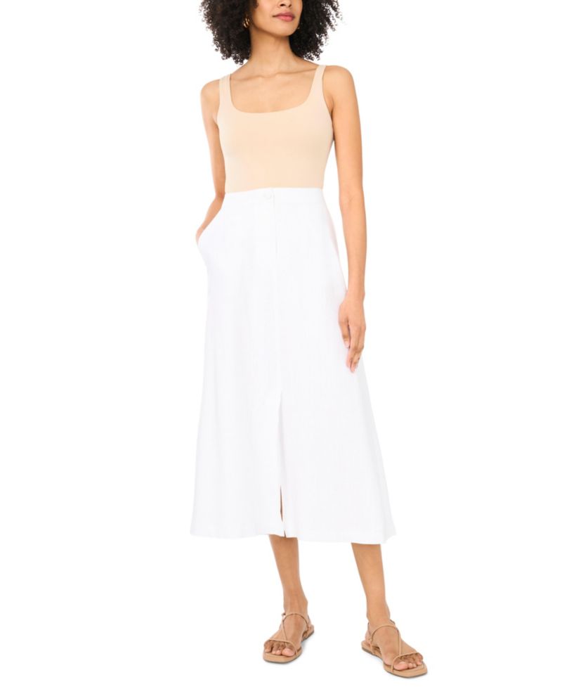 Women's Front-Fly Zipper Skirt