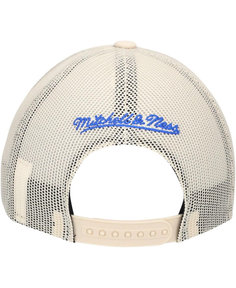 Men's Cream Dallas Mavericks Trucker Adjustable Hat