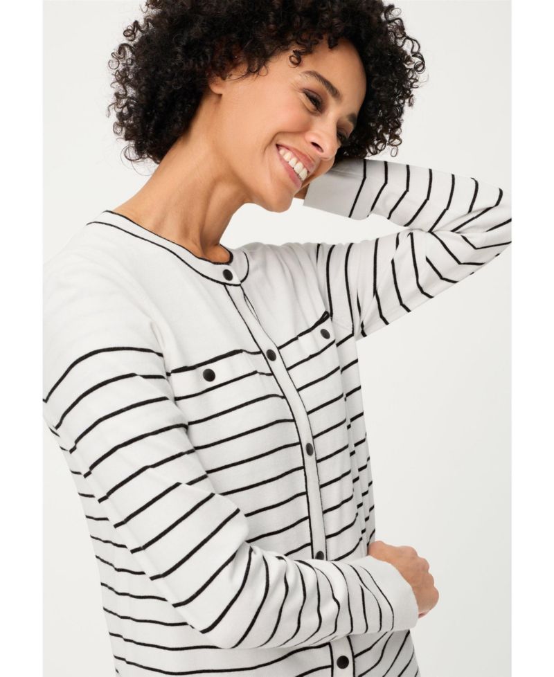 Women's Striped Cardigan