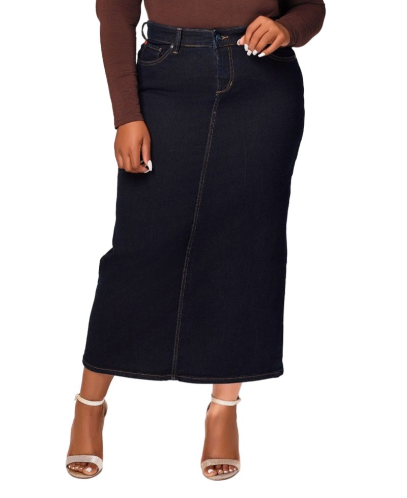 Women's Denim Maxi Skirt