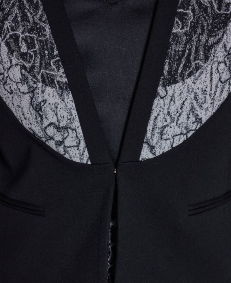 Women's V-Neck Printed Wrap Jacket
