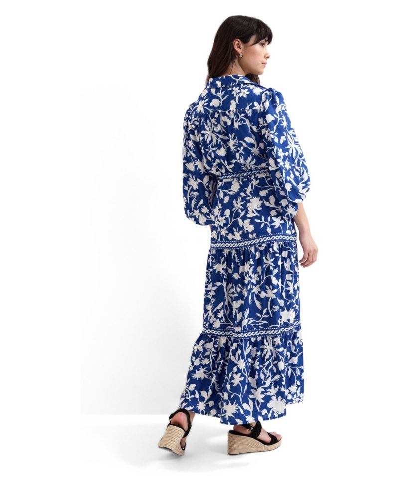 Women's Floral Print Shirt Dress