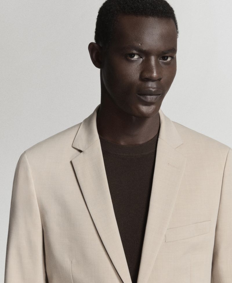 Men's Super Slim-Fit Stretch Fabric Suit Jacket