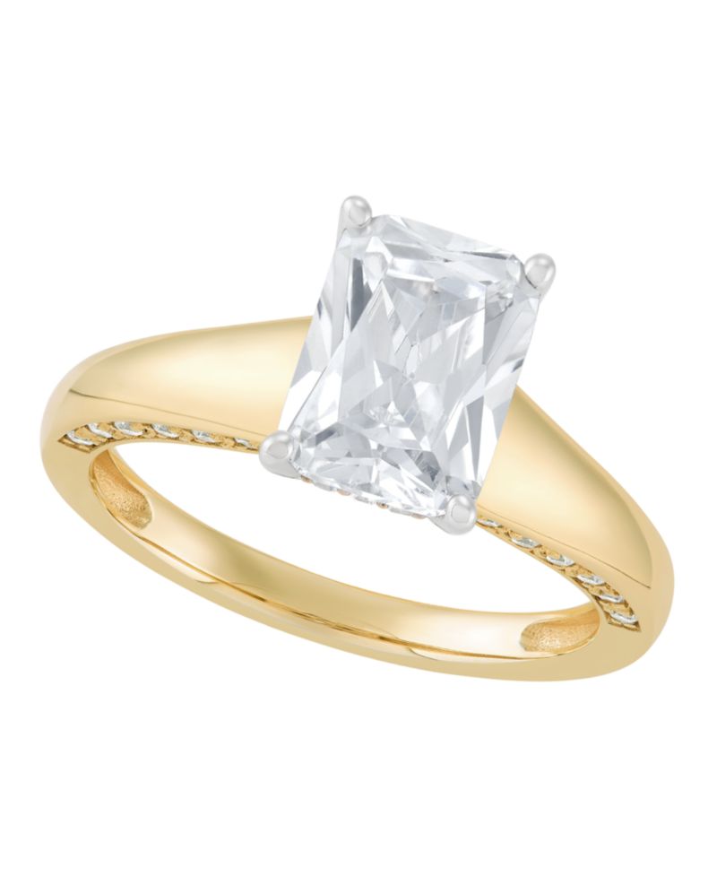 IGI Certified Lab Grown Diamond Engagement Ring (2-3/4 ct. t.w.) in 14k Two Tone or 14k White Gold
