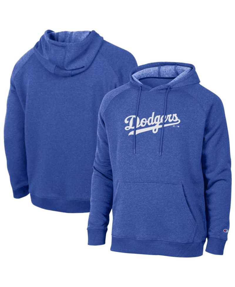 Men's Royal Los Angeles Dodgers Triumph Tri-Blend Raglan Hoodie