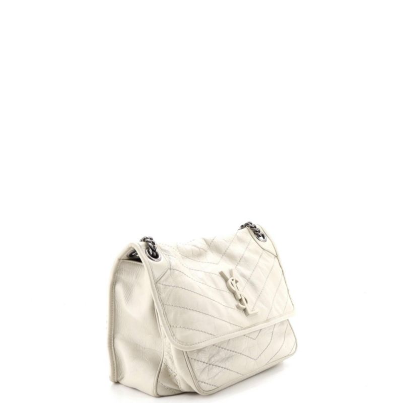 Medium Niki Chain Flap Bag Matelasse Chevron Leather