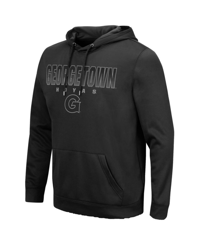 Men's Black Georgetown Hoyas Blackout 3.0 Pullover Hoodie
