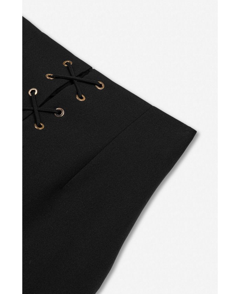 Women's High-Waisted A-Line Midi Skirt