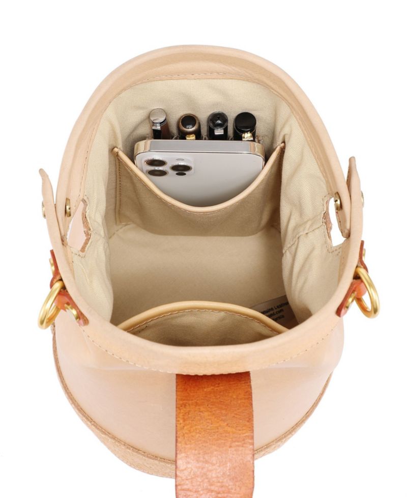 Doctor Mini Leather Bucket Crossbody Bag