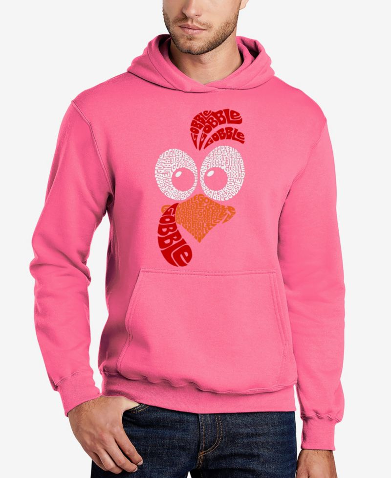 Men's Turkey Face Word Art Hooded Sweatshirt