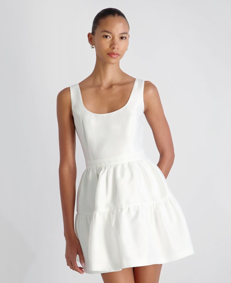 Women's Scoop Neck Mini Dress
