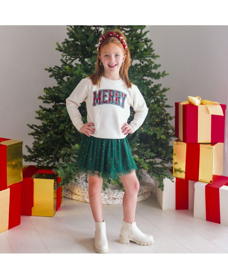 Baby Girls' Christmas Rhinestone A-Line Tutu Skirt