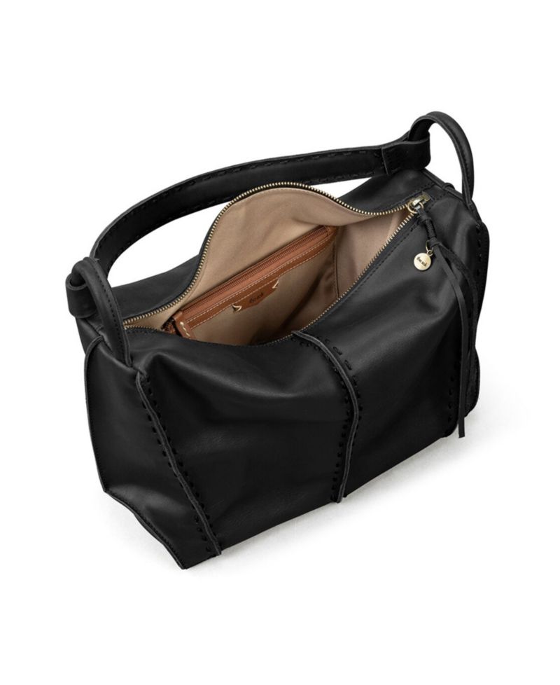 Los Feliz Leather Medium Hobo Bag