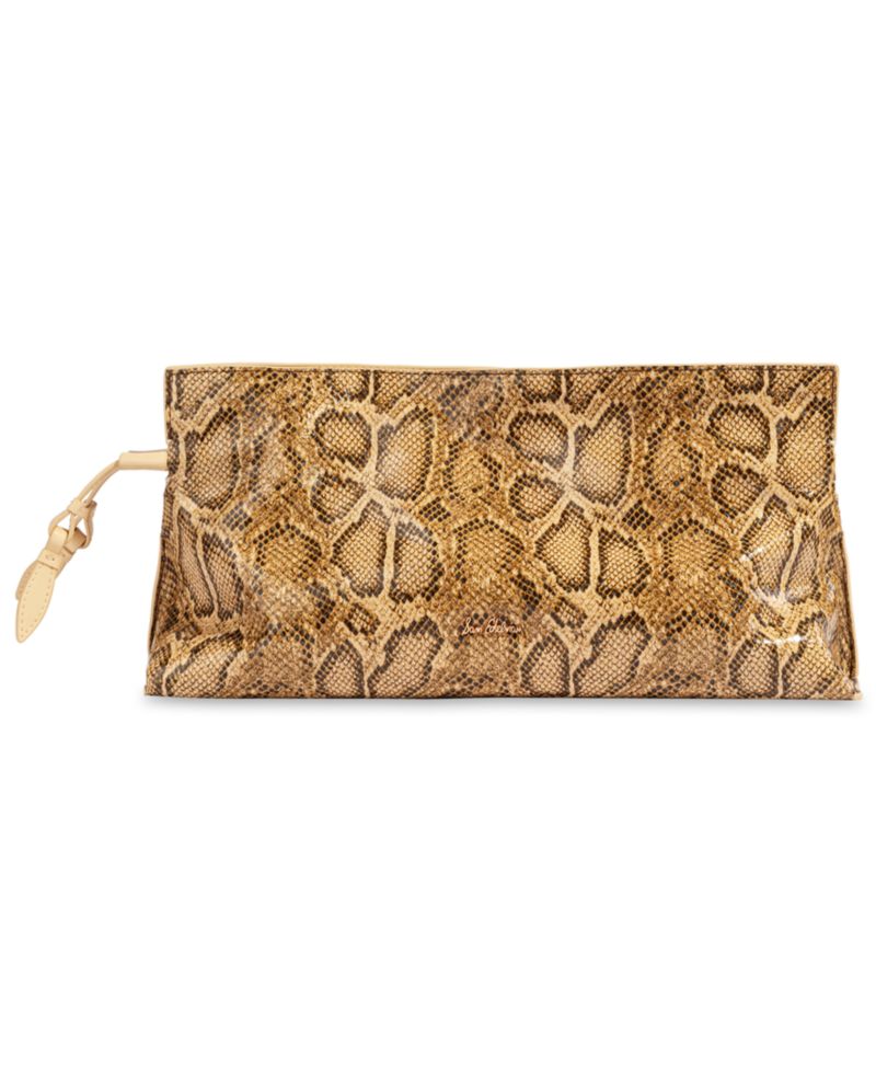 Poppy Oversized Medium Leather Clutch Handbag