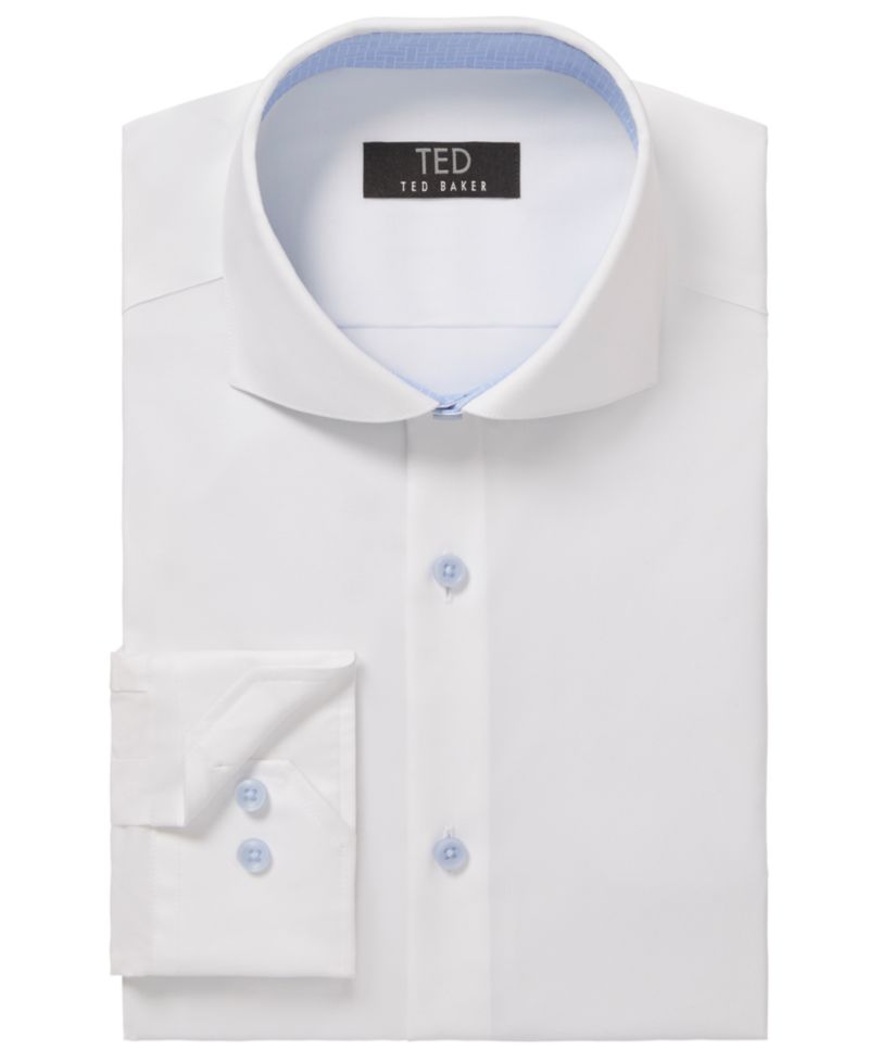 Мужская рубашка премиум-класса из негладкого материала Slim Fit