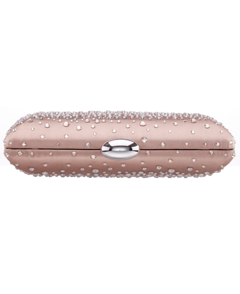 Crystal Scatter Pattern Minaudiere Small Clutch Handbag